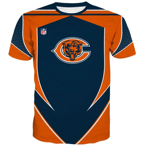 NFL Football Chicago Bears 3D Tshirt
