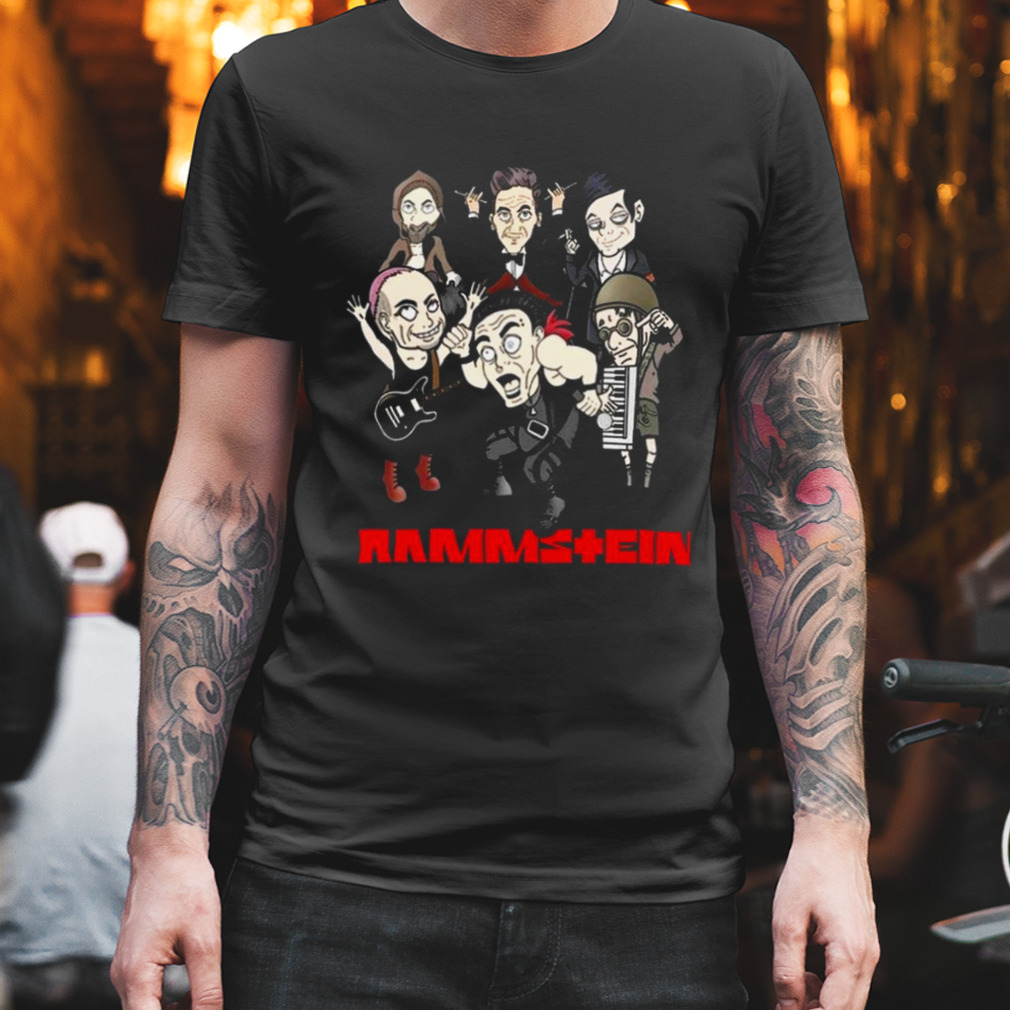 Rammstein Band Cartoon Characters 2022 Vintage Shirt