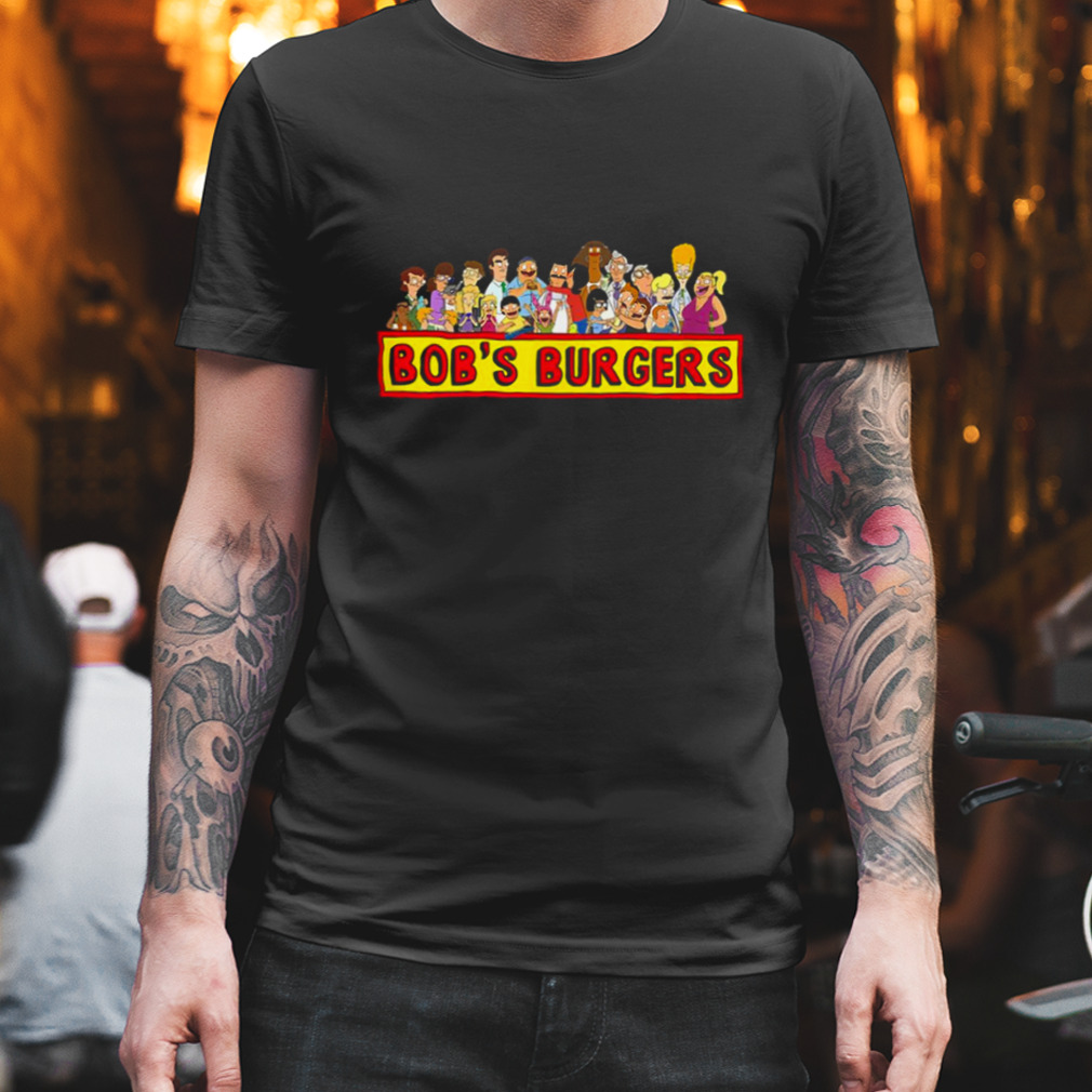 All Characters Group Shot Logo Bob’s Burgers shirt