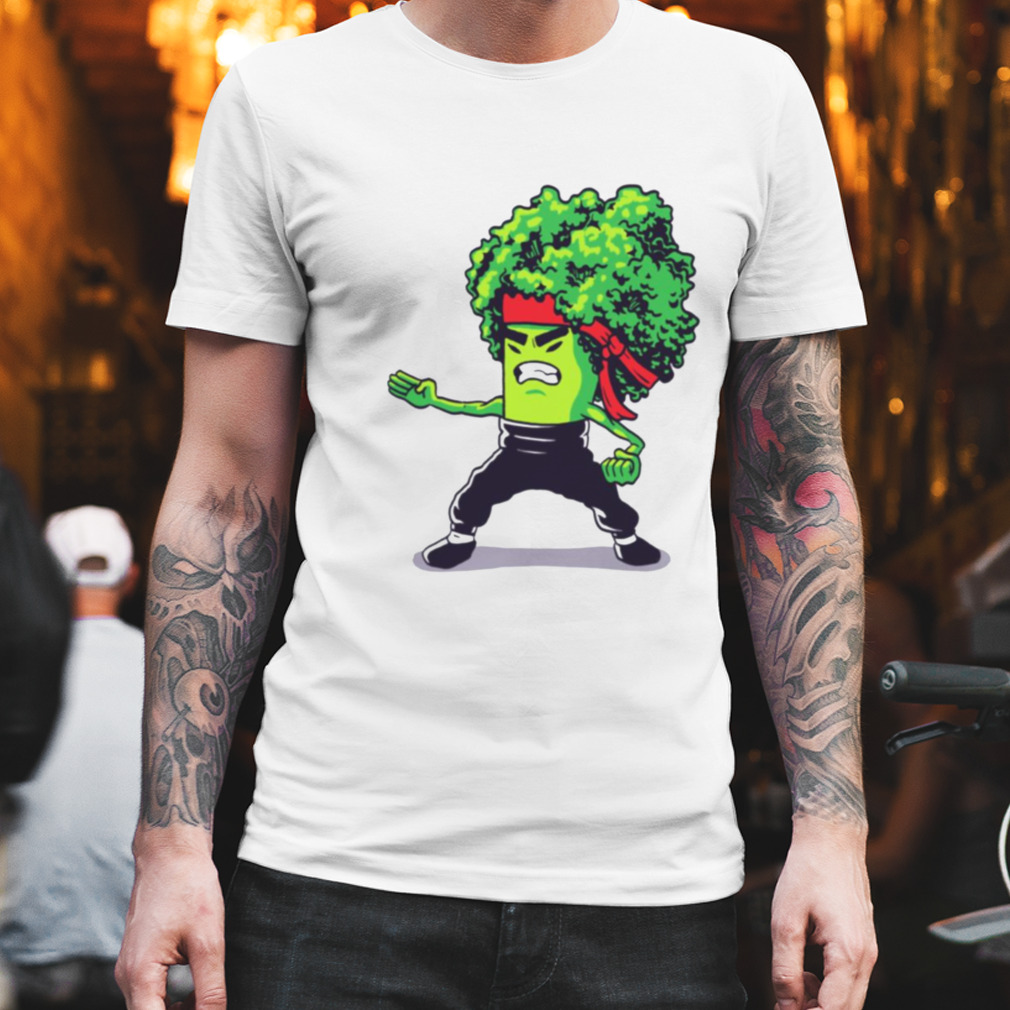 Brocco Lee Kungfu Guy Broccoli shirt