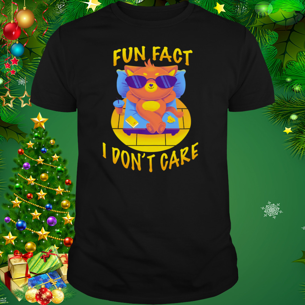 Cat Fun Fact I Don’t Care Shirt