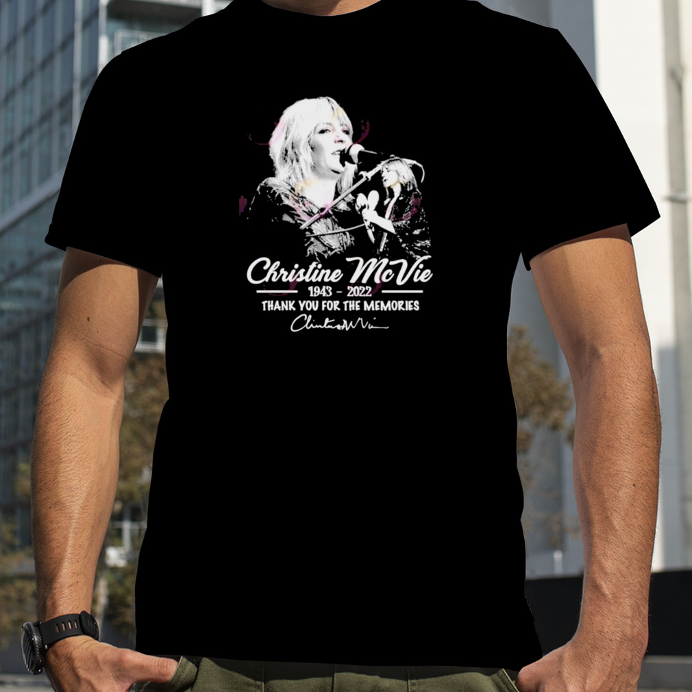 Christine Mcvie 1943 2022 Thank You For The Memories Signature T-Shirt