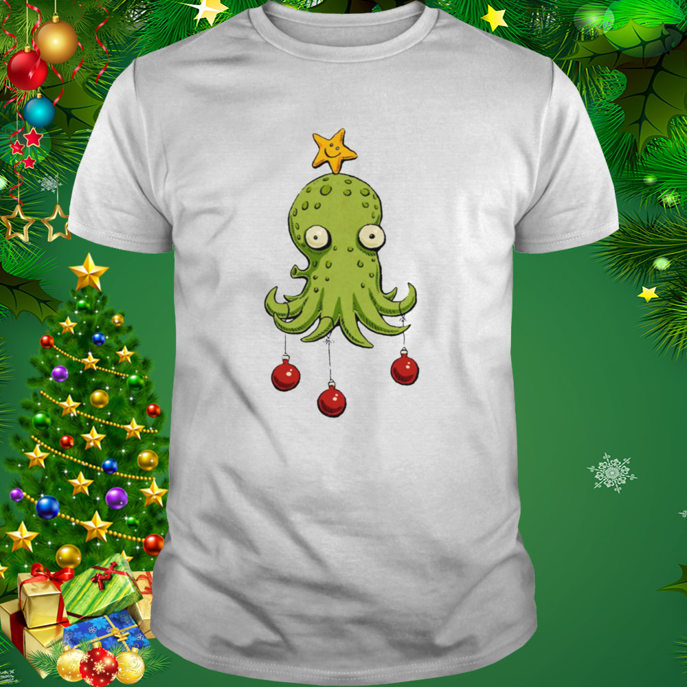 Christmas Cephalopod Octopus shirt