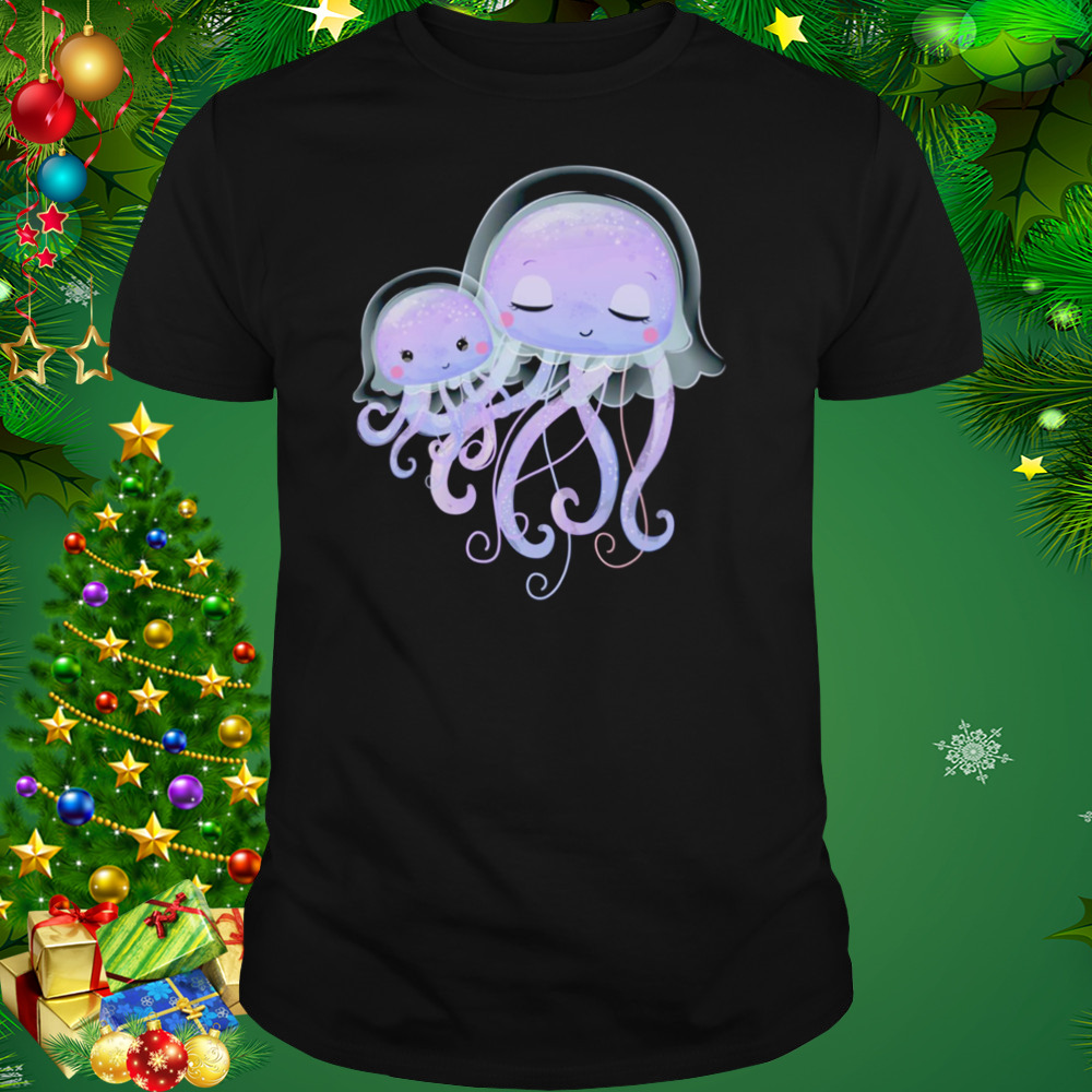 Cute Jellyfish And Baby Beautiful Jelly Fish shirt