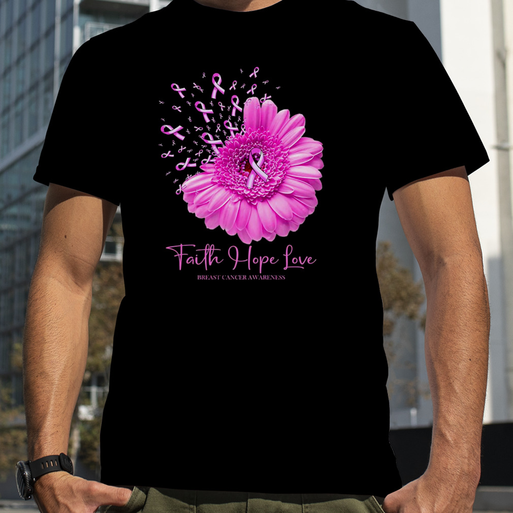 Faith Hope Love Breast Cancer Awareness Shirt