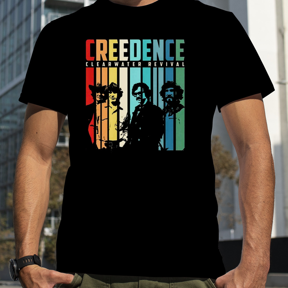 Rainbow Design Creedence Clearwater Revivals shirt