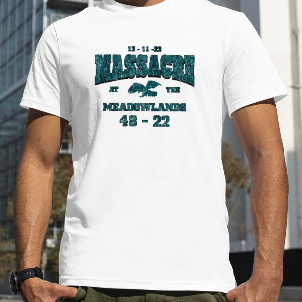 12 11 22 massacre at the meadowlands 48 22 T-shirt