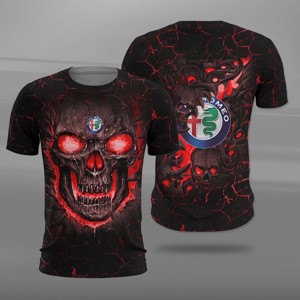 Alfa Romeo Skull 3D T-shirt