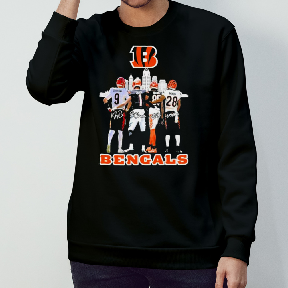 Champion Ja'marr Chase Joe Burrow And Joe Mixon Cincinnati Bengals  Signatures Shirt - Teespix - Store Fashion LLC