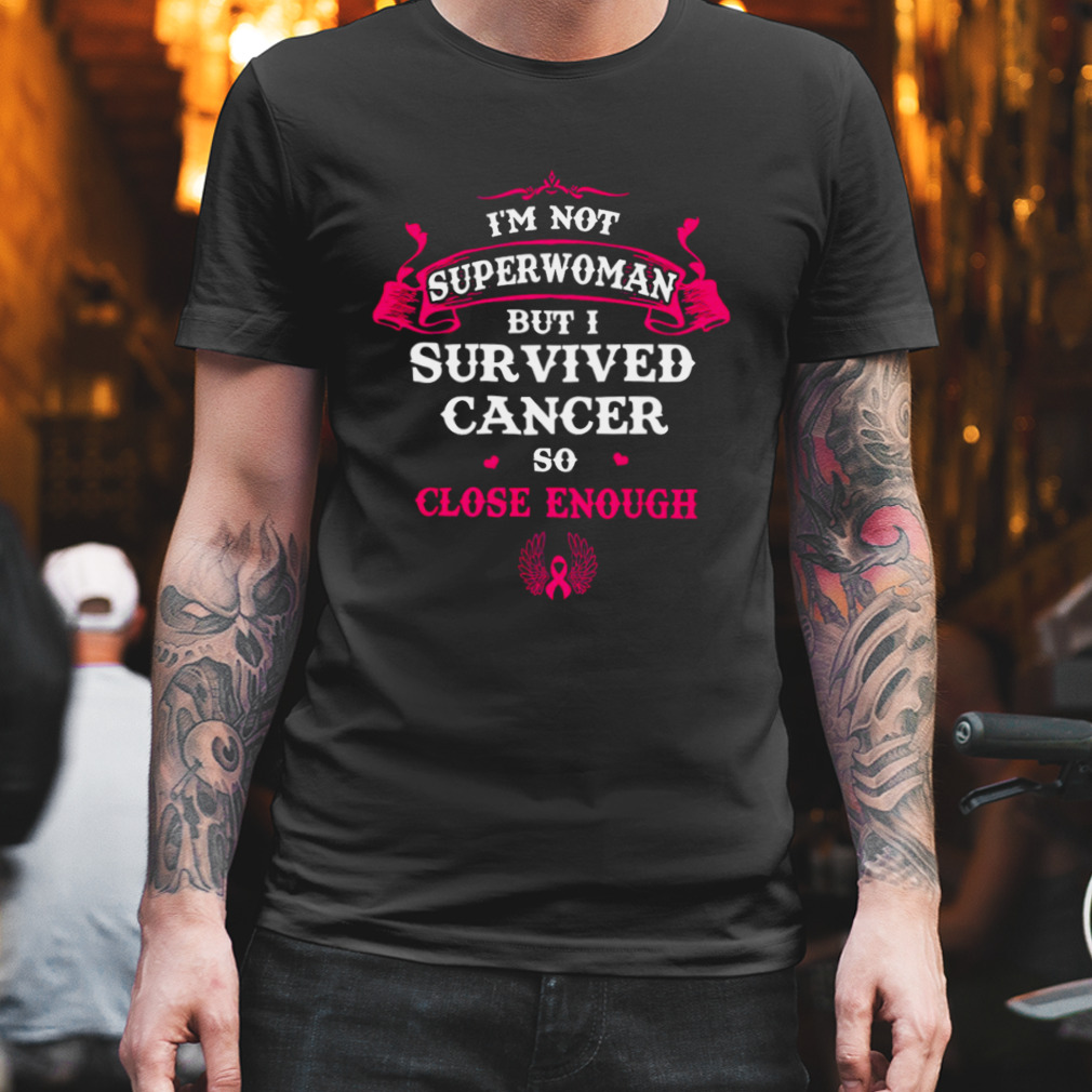 superwoman breast cancer shirt