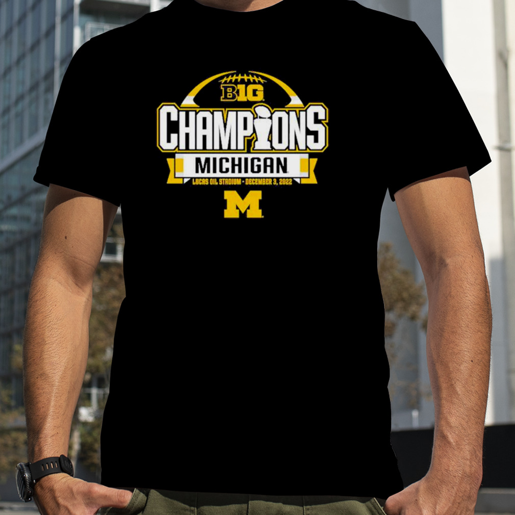 Michigan Wolverines Blue 84 2022 Big Ten Football Conference Champions shirt