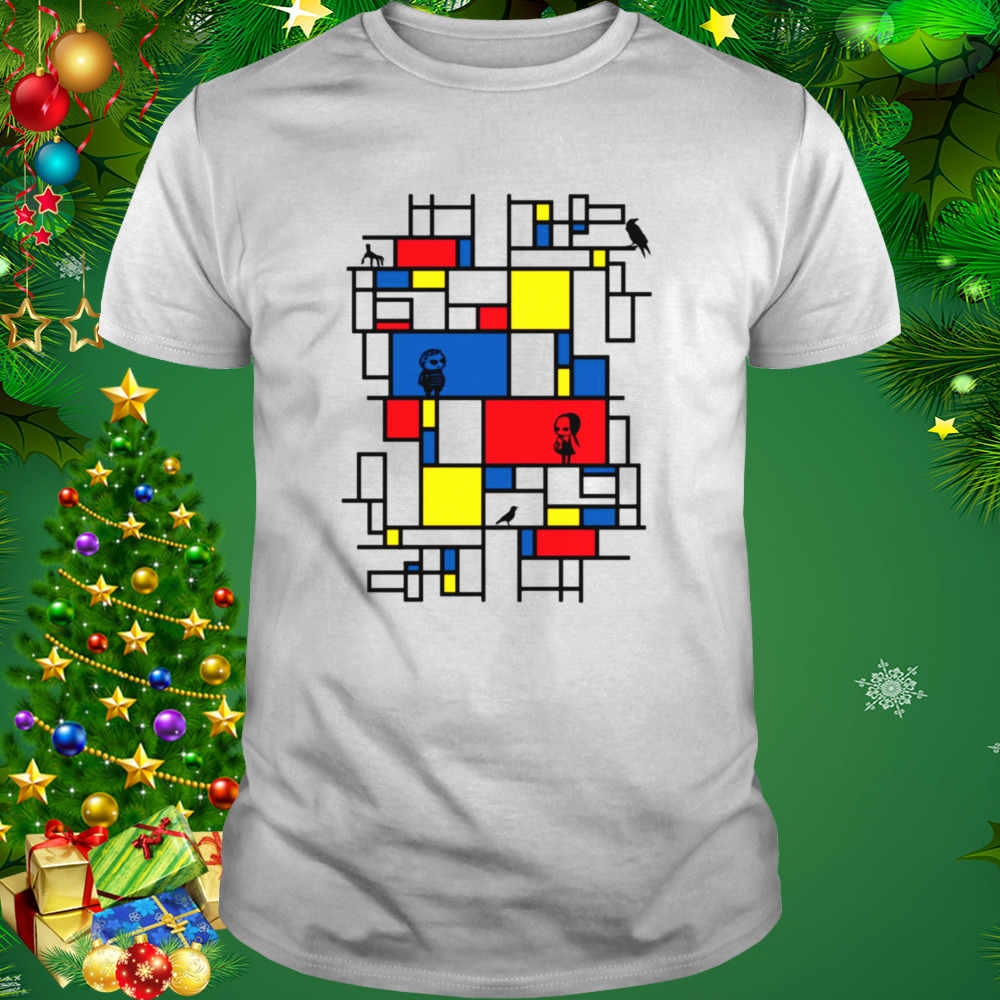 Mondrian Family Wednesday Addams The Addams Family shirt