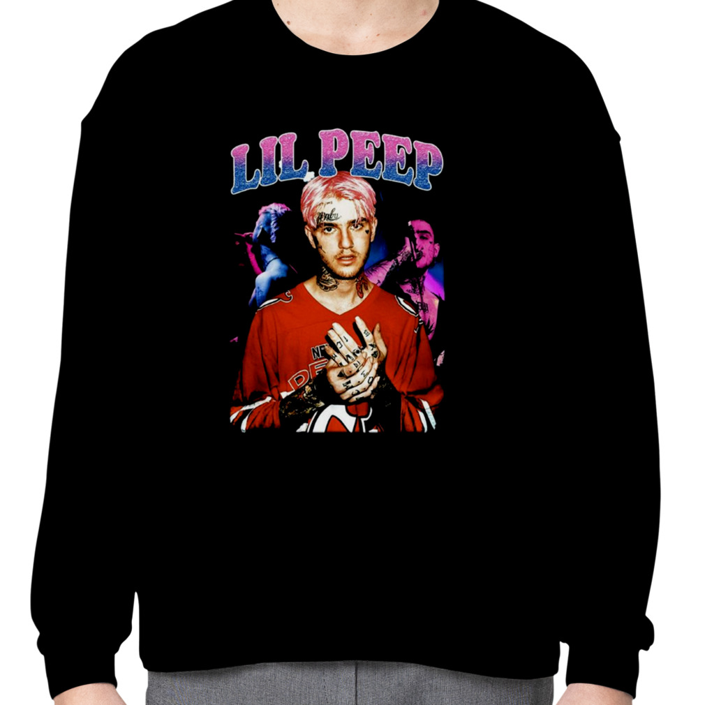 Lil Peep | Lil Peep Shirt Tshirt Tee | Lil Peep Sweater Sweatshirt | Lil Peep Hiphop Rapper Rnb Red S Hoodie | VitalitiShirt