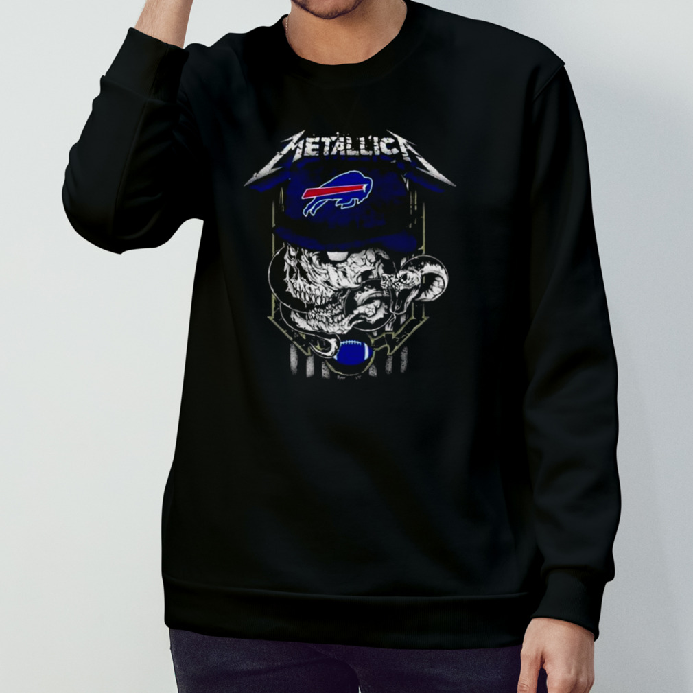 Skull Metallica Buffalo Bills Shirt, hoodie, sweater, long sleeve