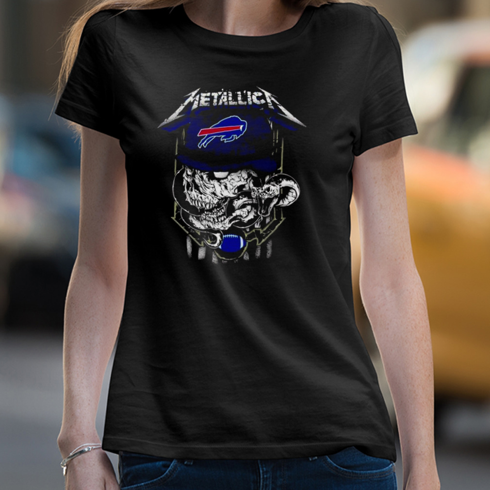 Metallica Skull Snake Buffalo Bills Logo NFL Shirt - Limotees