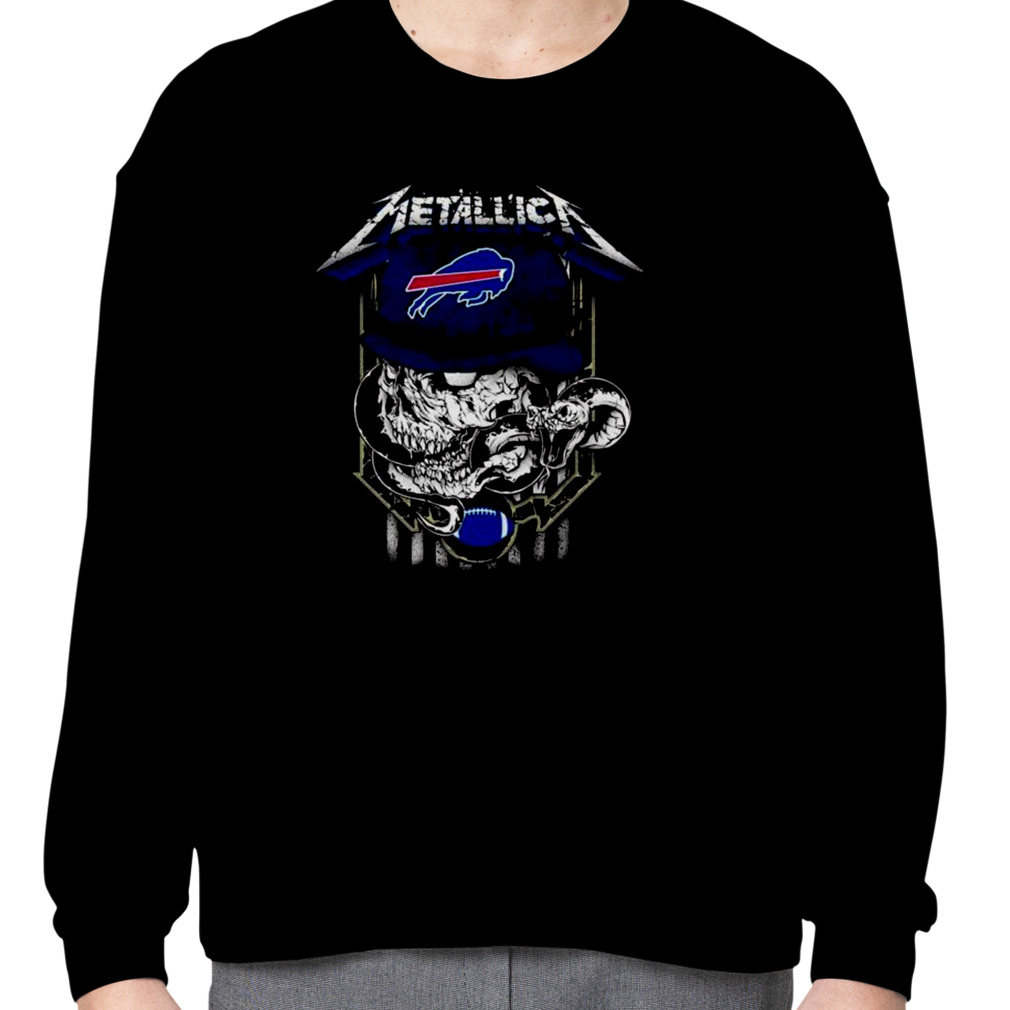 Skull metallica Buffalo Bills logo 2022 shirt, hoodie, sweater