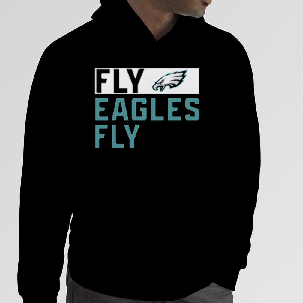 Anthracite Fly Eagles Fly Crew Philadelphia Eagles Shirt - Teexpace