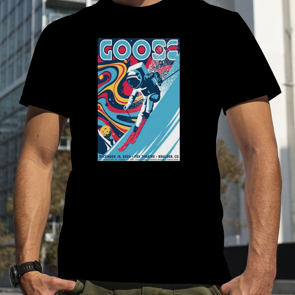 Poster goose band boulder co december 18 2022 fox theatre shirt