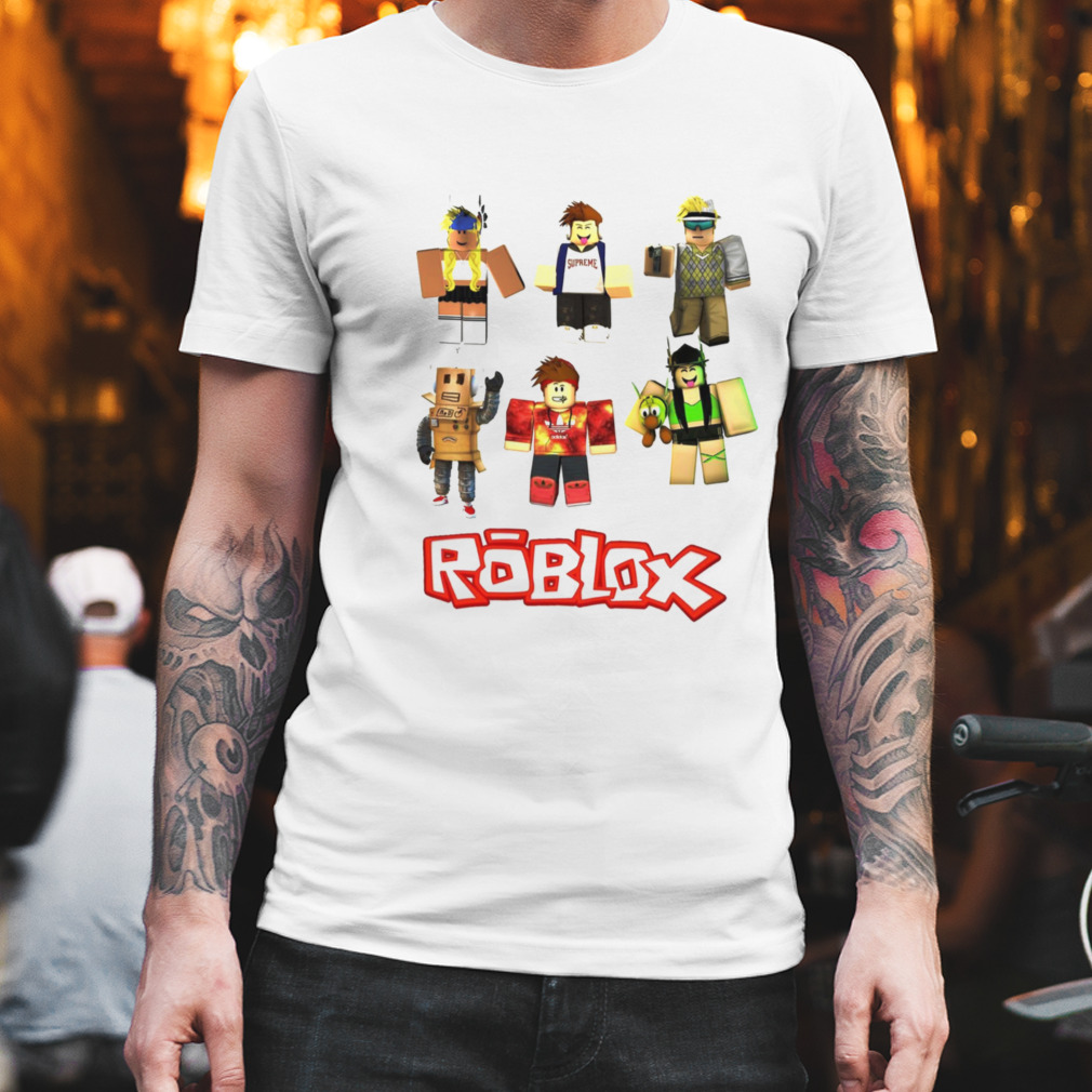 Roblox T-shirt Kids Unisex Tee Roblox Character Gaming T-shirt 