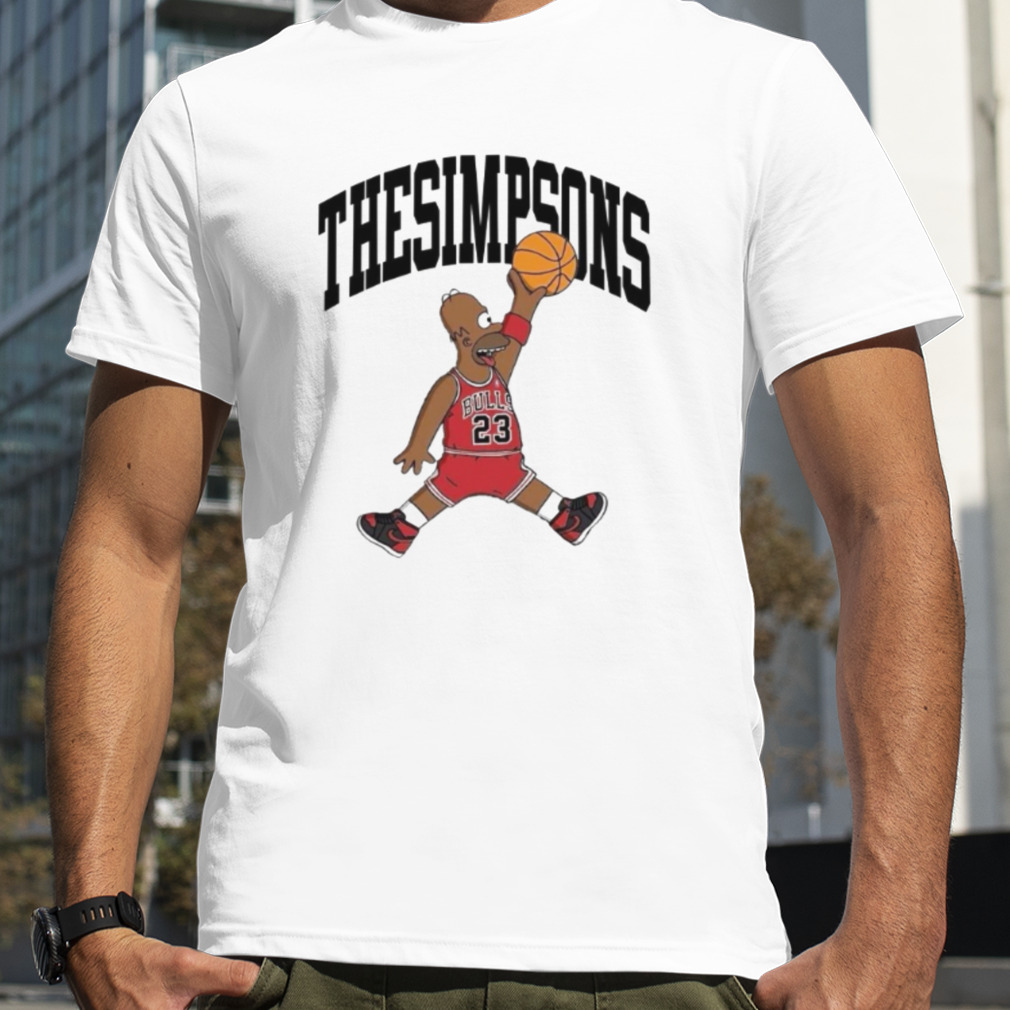 Basketball The Simpsons Jordan Logo Parody shirt
