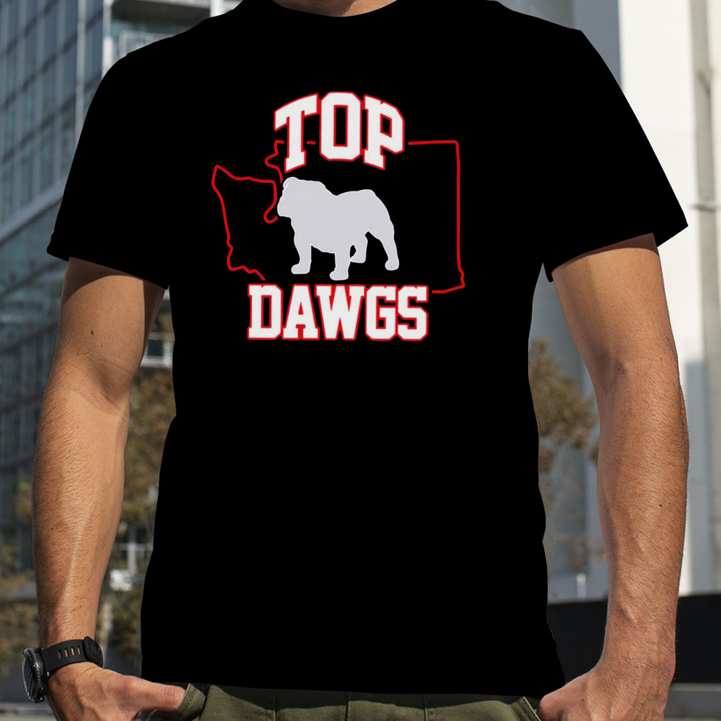 Dawgs logo Washington map T-shirt