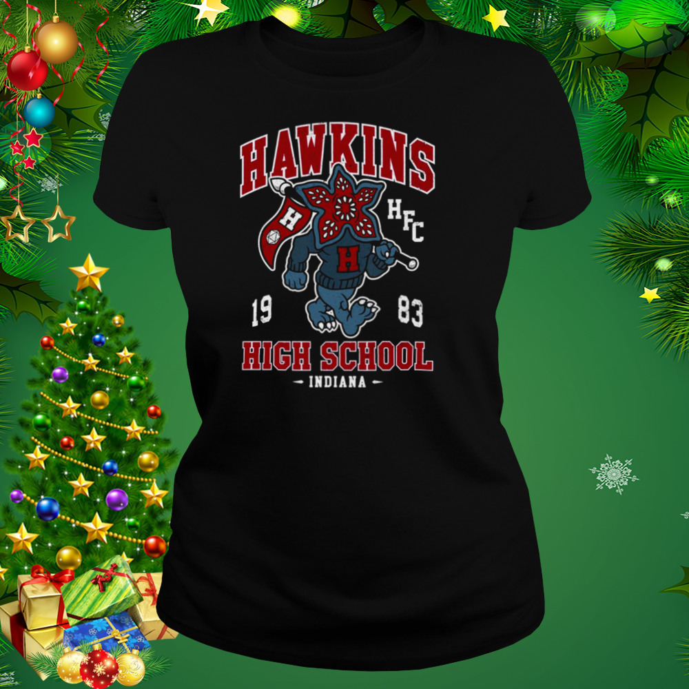 Hawkins High School Vintage Distressed Creepy Cute College