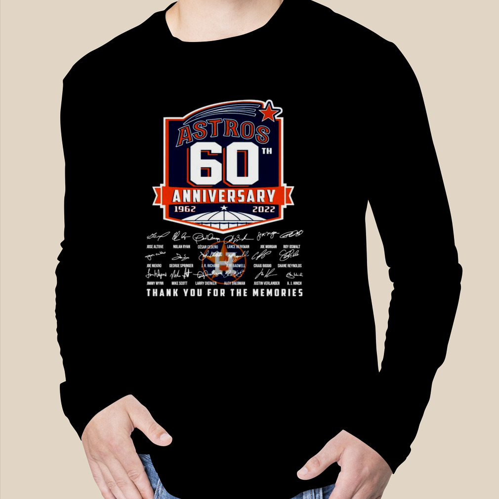 Houston Astros team 60 years 1962-2022 signatures shirt, hoodie