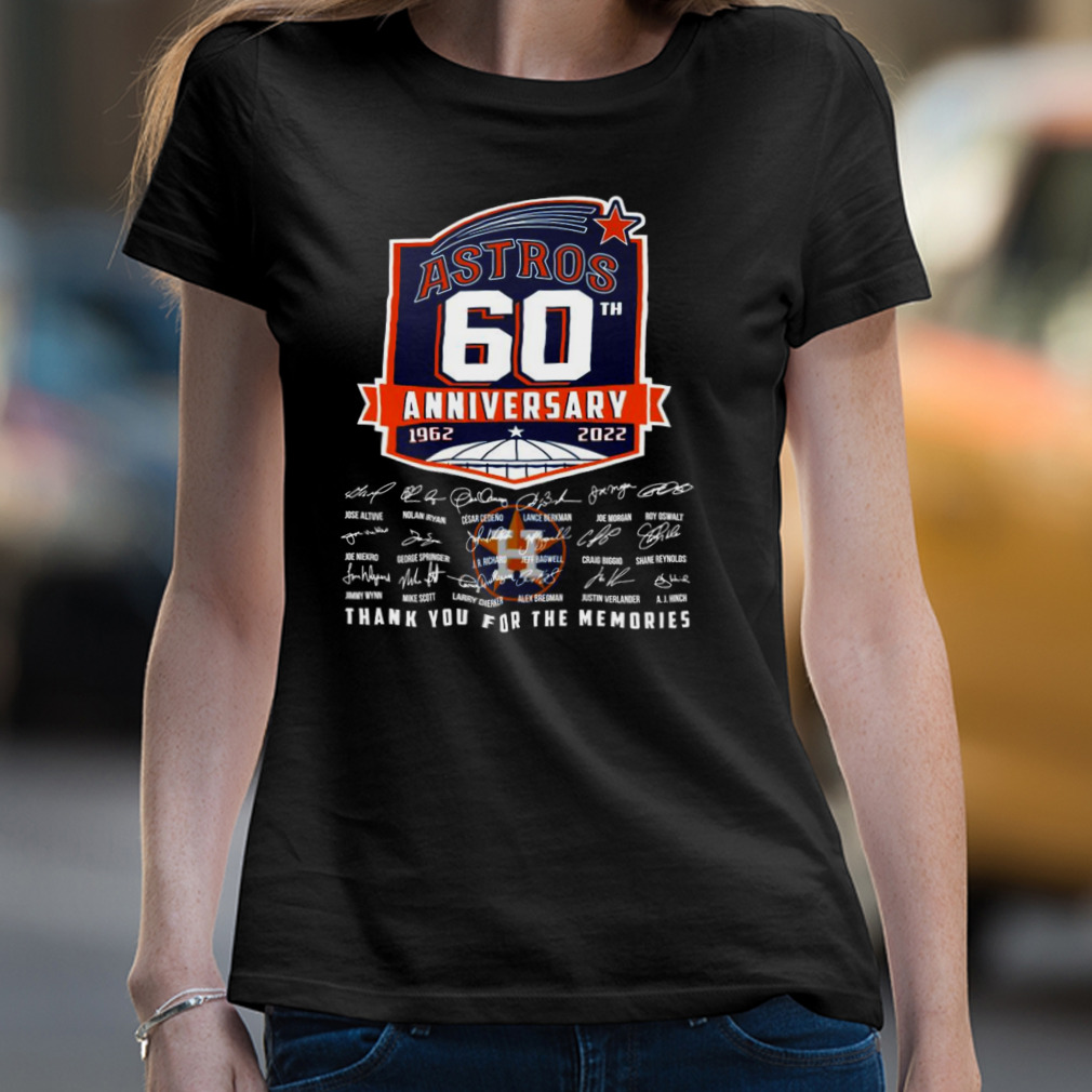 Houston Astros 60th Anniversary 1962 2022 Signatures Thank You For