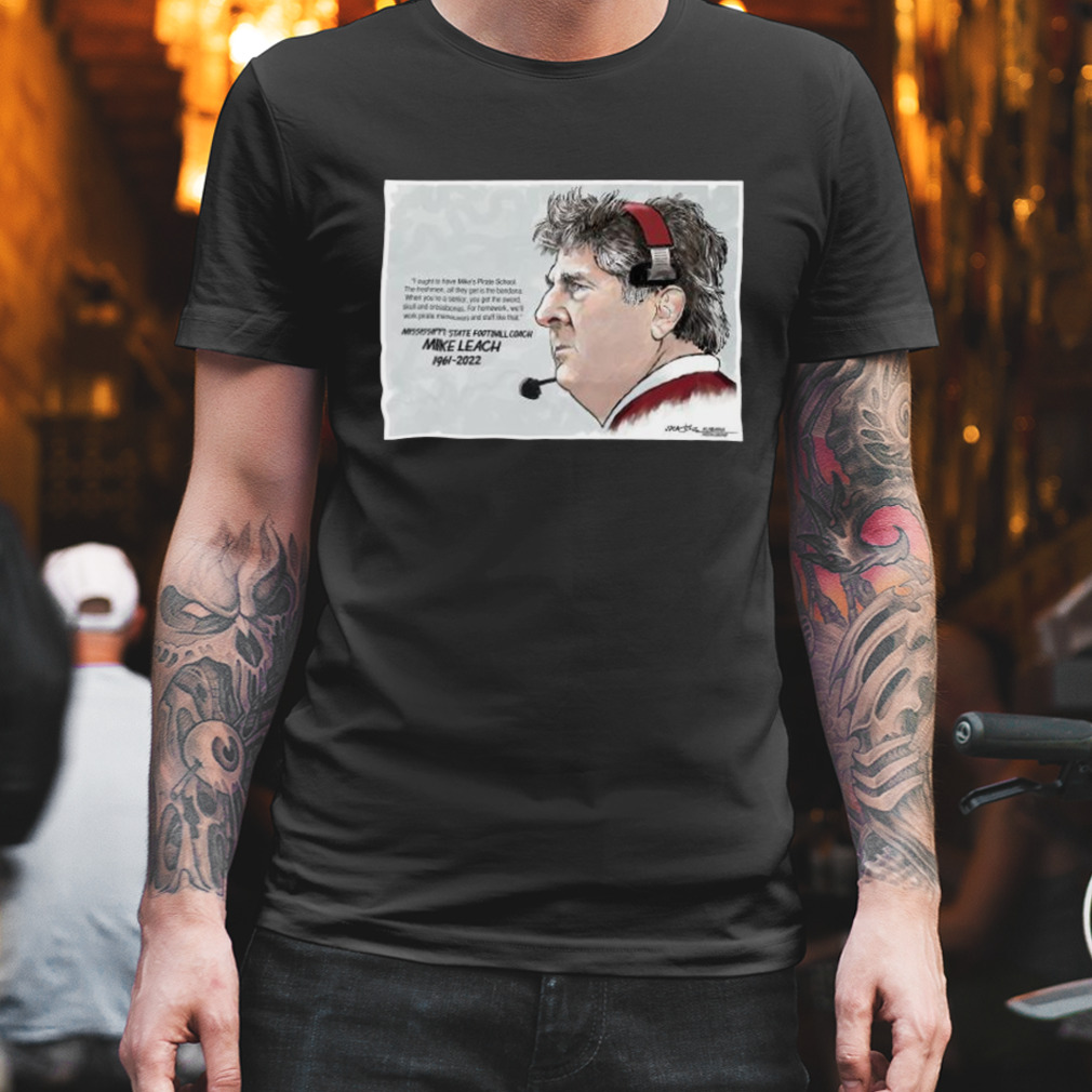 Rip Mississippi State football coach Mike Leach 1961 2022 shirt