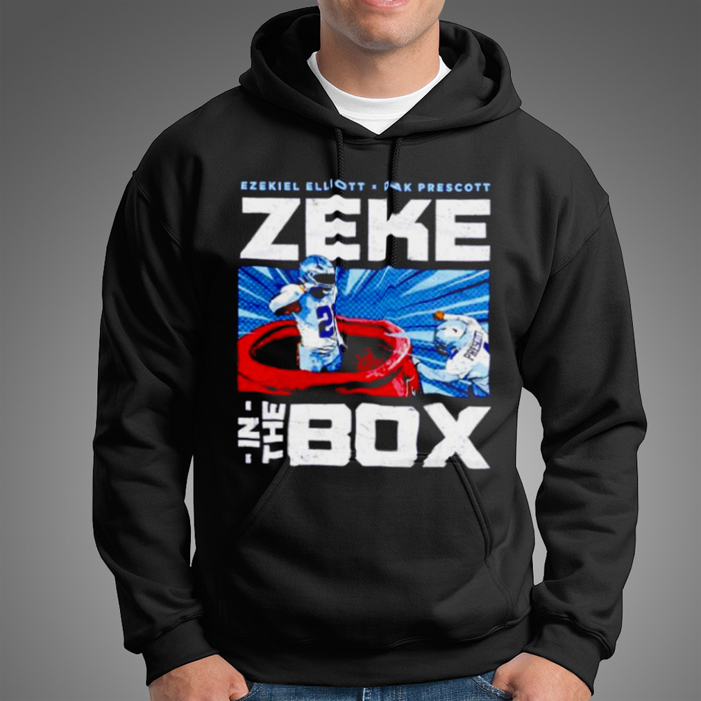 Ezekiel Elliott Dallas Cowboys football Zeke in the box Dak's favorite toy  funny T-shirt, hoodie, sweater, long sleeve and tank top