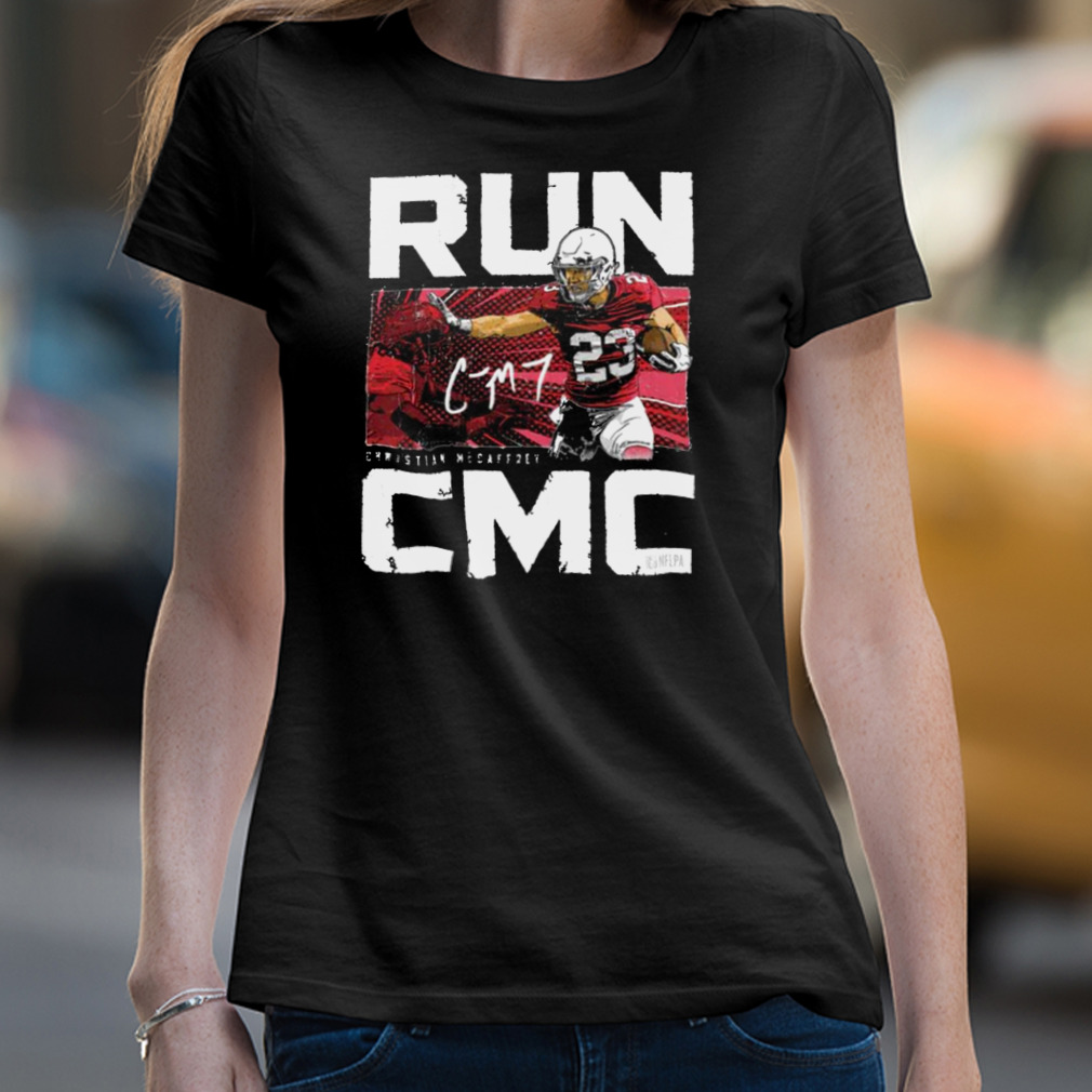 Christian McCaffrey San Francisco Run CMC Metal Unisex T-Shirt