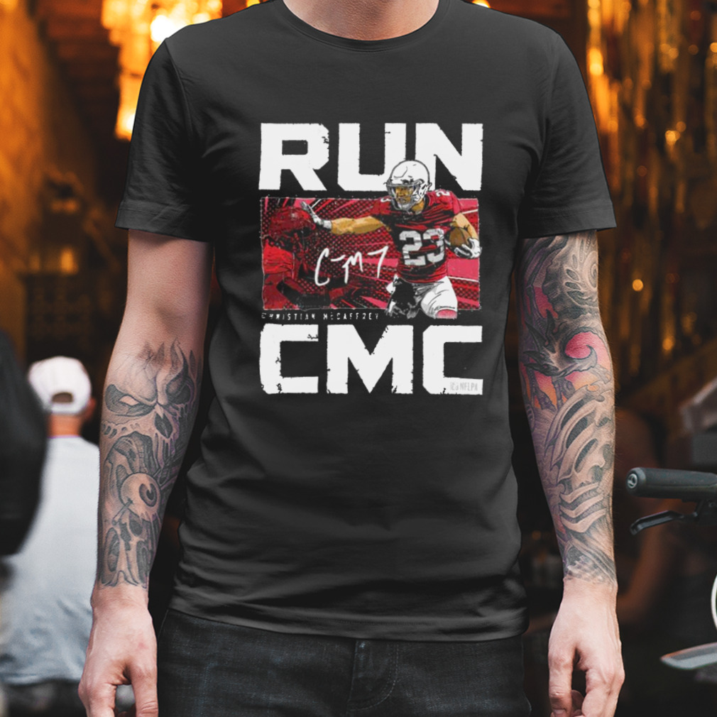 Christian McCaffrey San Francisco Run CMC Metal Unisex T-Shirt