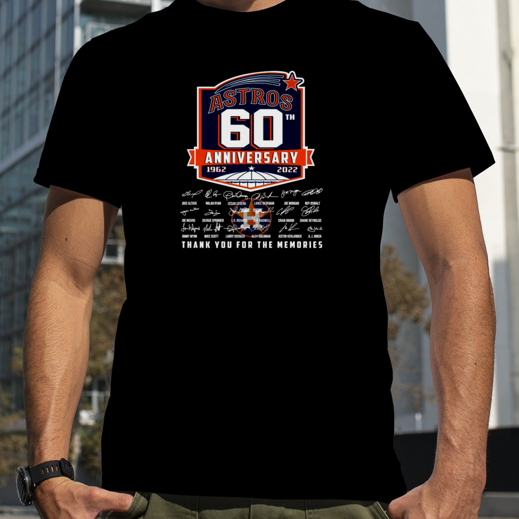 Houston Astros Players 60 Years 1962-2022 Signatures shirt, hoodie