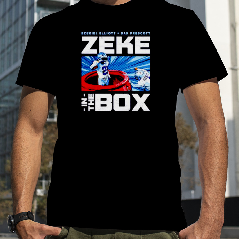 Ezekiel Elliott Dallas Cowboys Zeke In A Box shirt, hoodie, sweater, long  sleeve and tank top