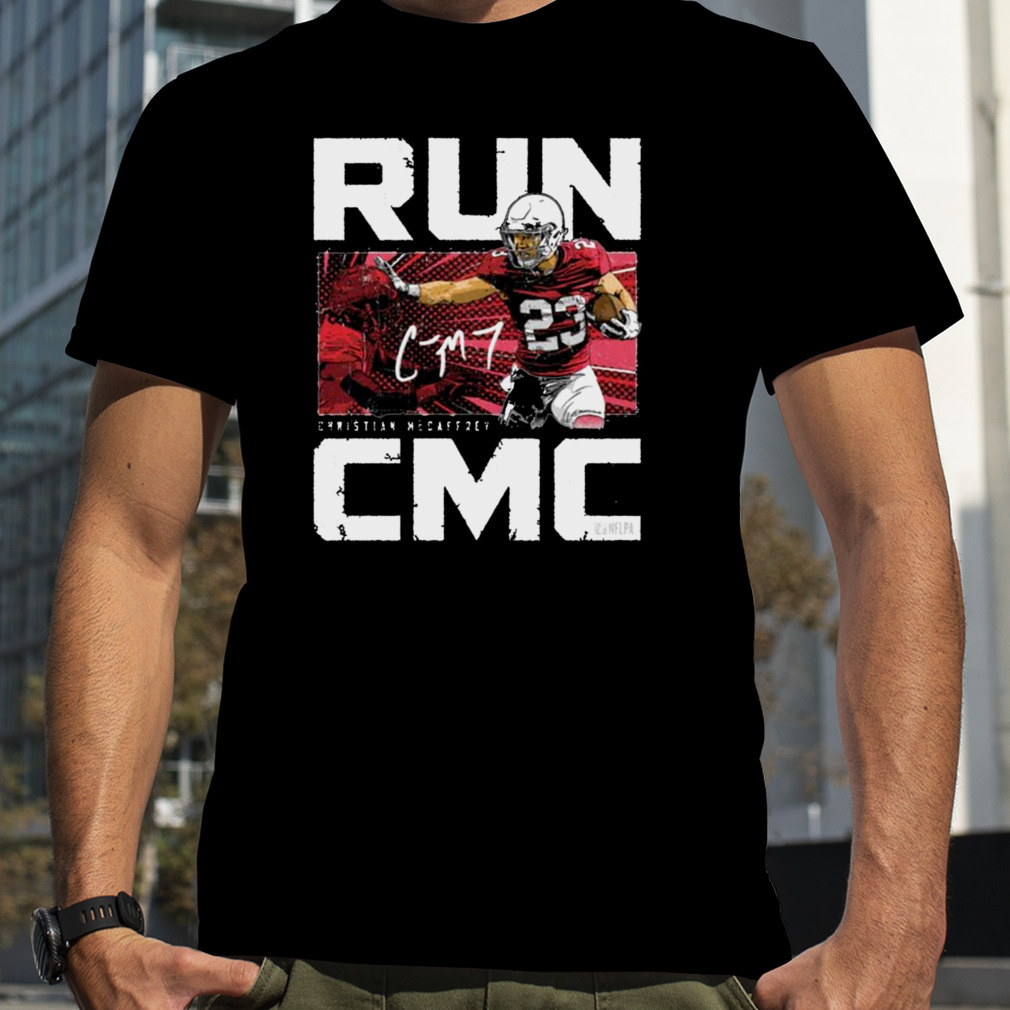 Christian McCaffrey San Francisco Stiff Arm Run CMC Signature Shirt