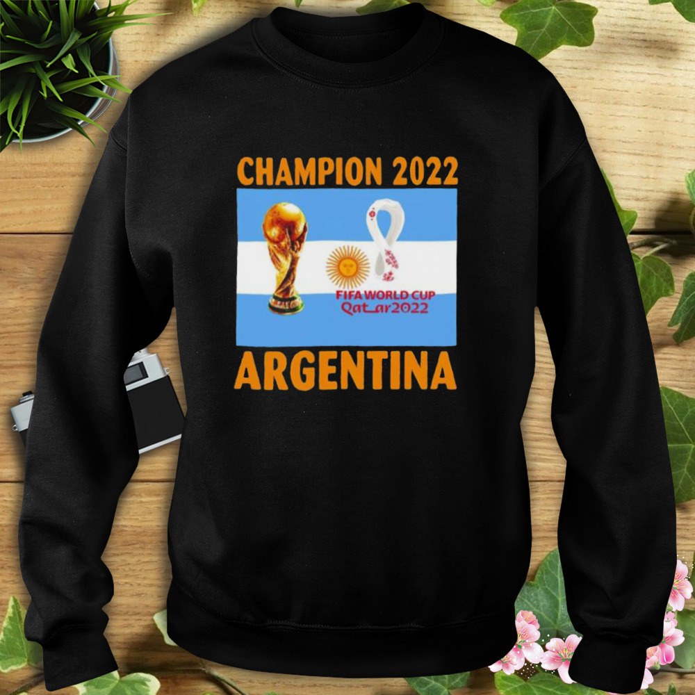 Argentina Champion 2022 World Cup Qatar 2022 flag shirt 5 Sweat tshirt