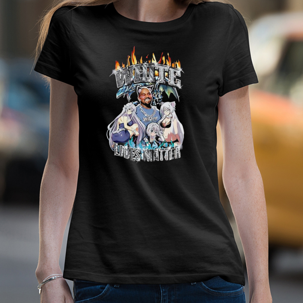 Kanye West Ye Anime White Lives Matter Shirt  Trend T Shirt Store Online