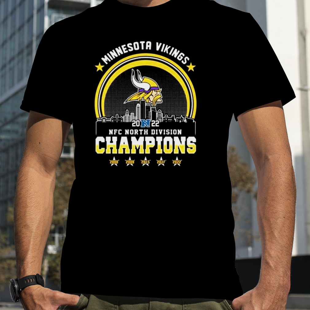 Minnesota Vikings Skyline 2022 NFC North Division Champions shirt, hoodie,  sweater, long sleeve and tank top