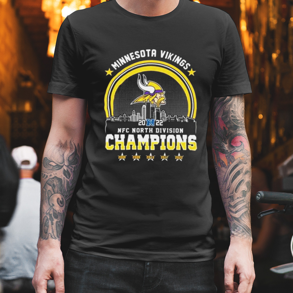 Minnesota Vikings 5x2022 Nfc North Division Champions Shirt - NVDTeeshirt