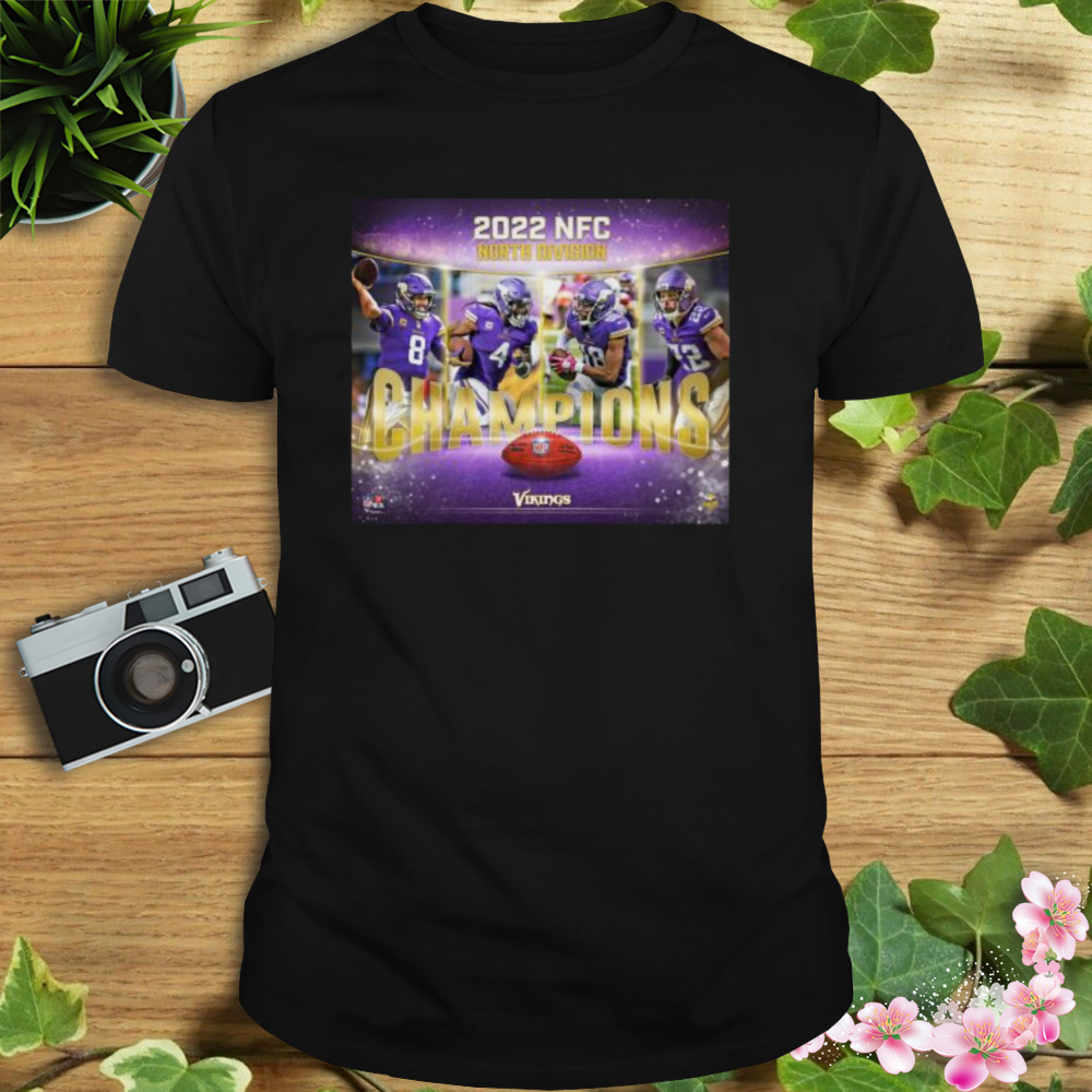 NFC North Division Champions 2022 Minnesota Vikings logo Shirt - Yumtshirt