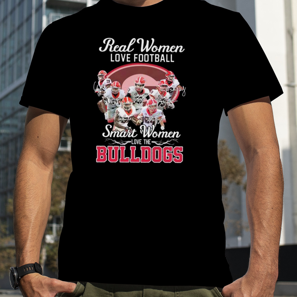 Real women love baseball smart women love the Georgia Bulldogs signatures 2022 shirt