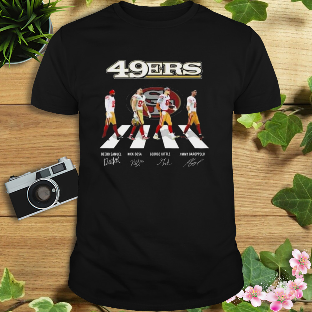 San Francisco 49ers Team Football Abbey Road Signatures Shirt