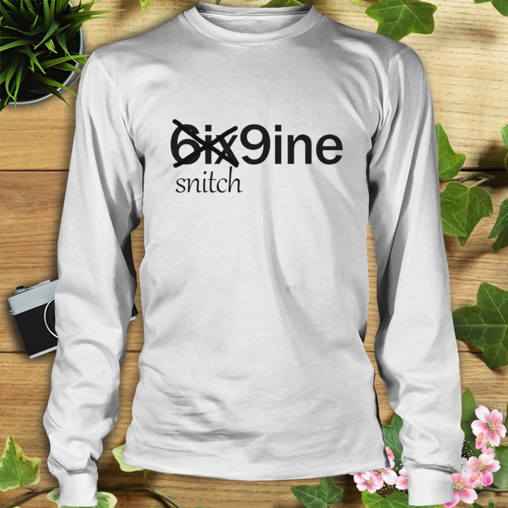Snitch Typo Design Rap Music 6ix9ine shirt 3 Longsleeve shirt