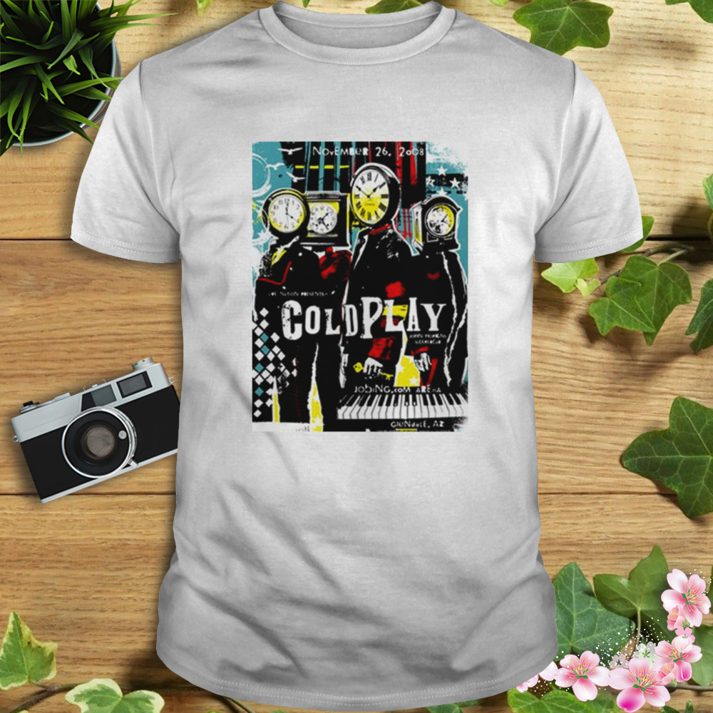 retro design 2008 tour Coldplay shirt 1 Unisex shirt