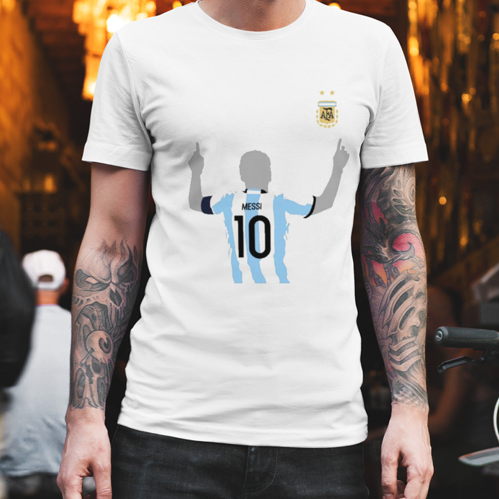 Lionel Messi Argentina National 2022 Winners Celebration T-shirt
