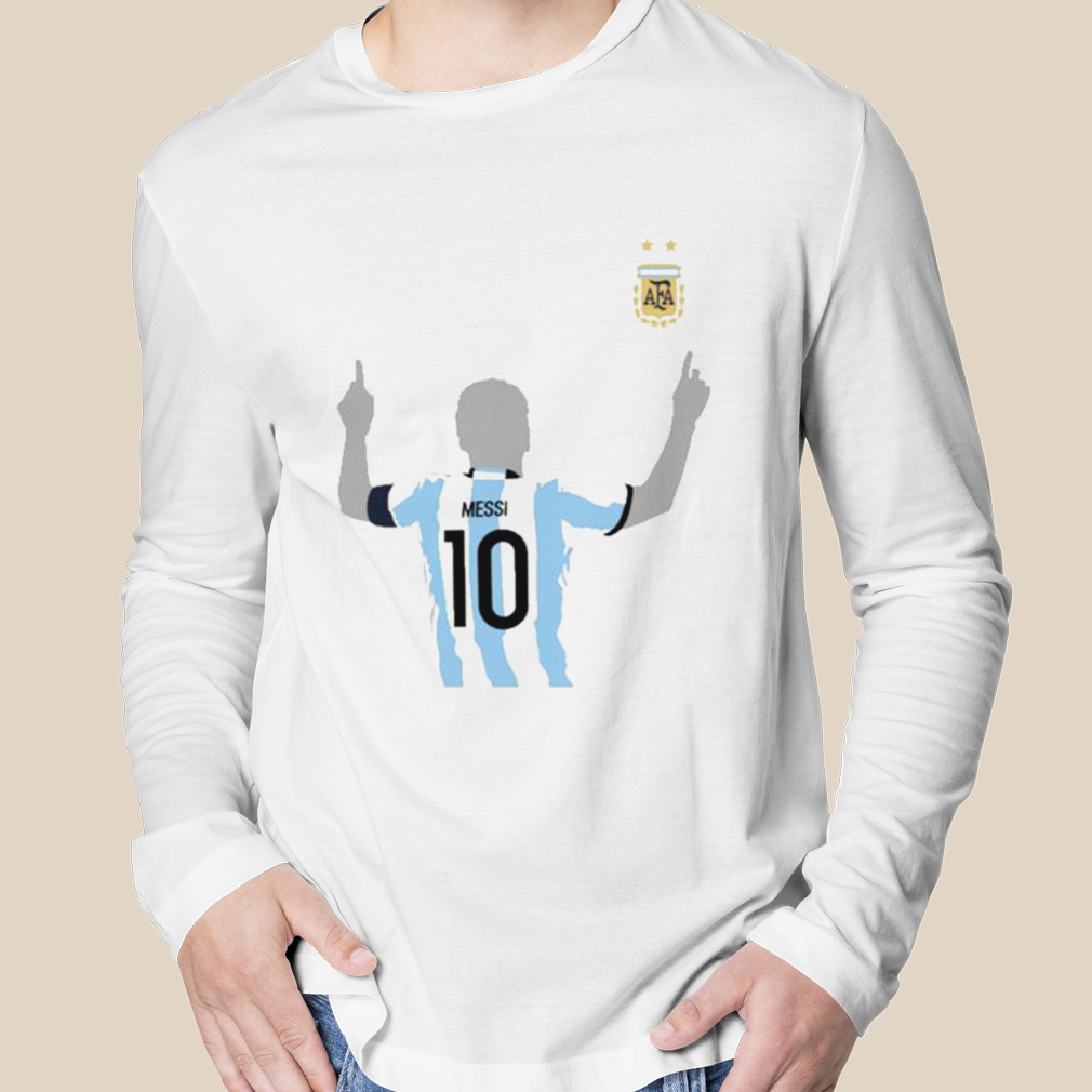 Argentina Messi 10 Graphic T-Shirt - White