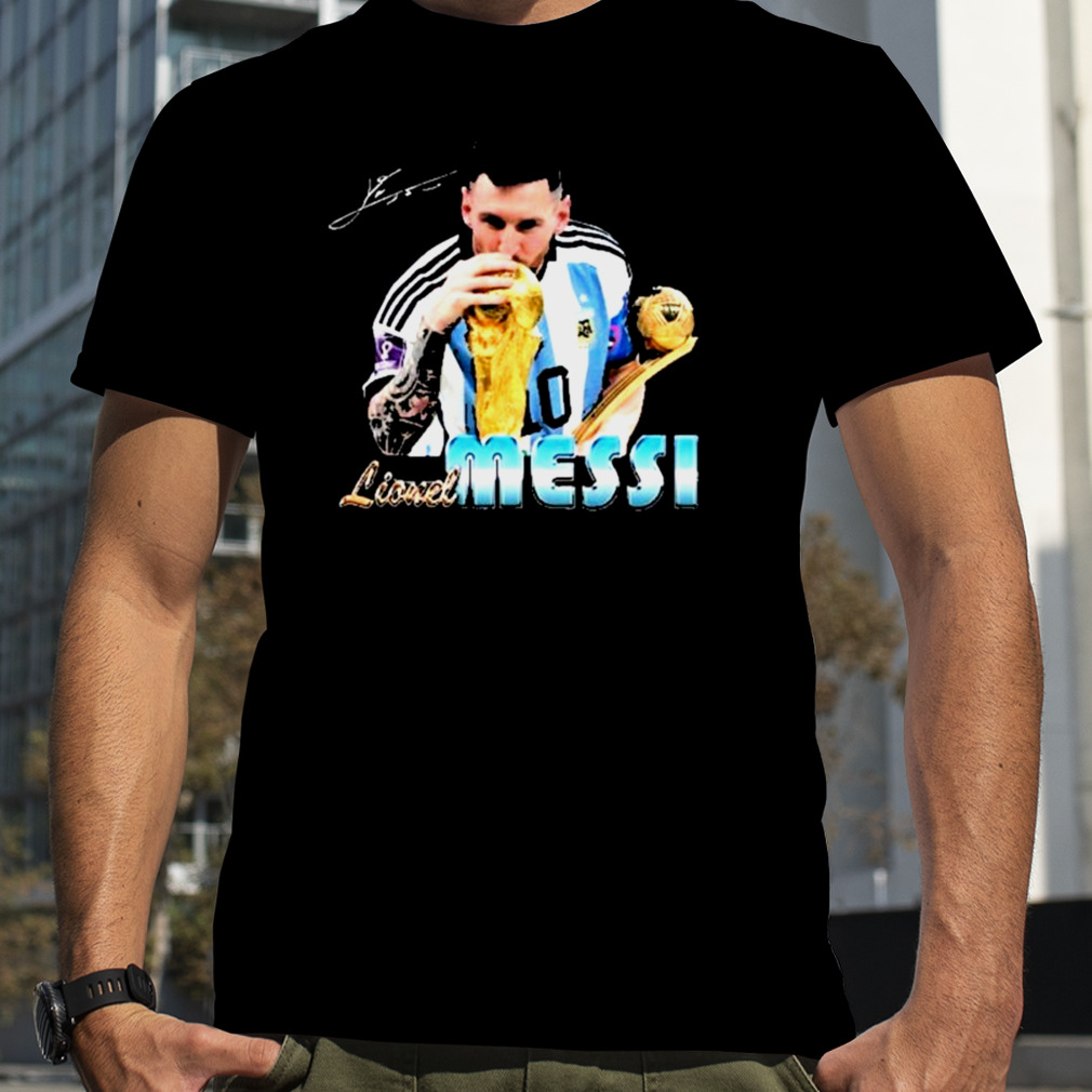 Lionel Messi The Golden Ball Qatar World Cup 2022 Shirt
