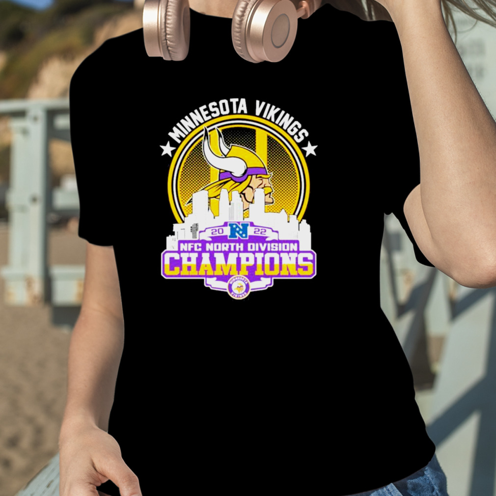 2022 NFC North Division Champions Minnesota Vikings Skyline Shirt