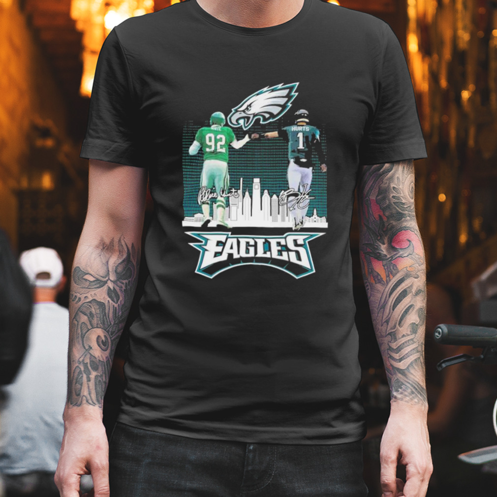 Philadelphia Eagles 2022 Nfc East Division Champions Matchup Skyline T-Shirt  - Kaiteez