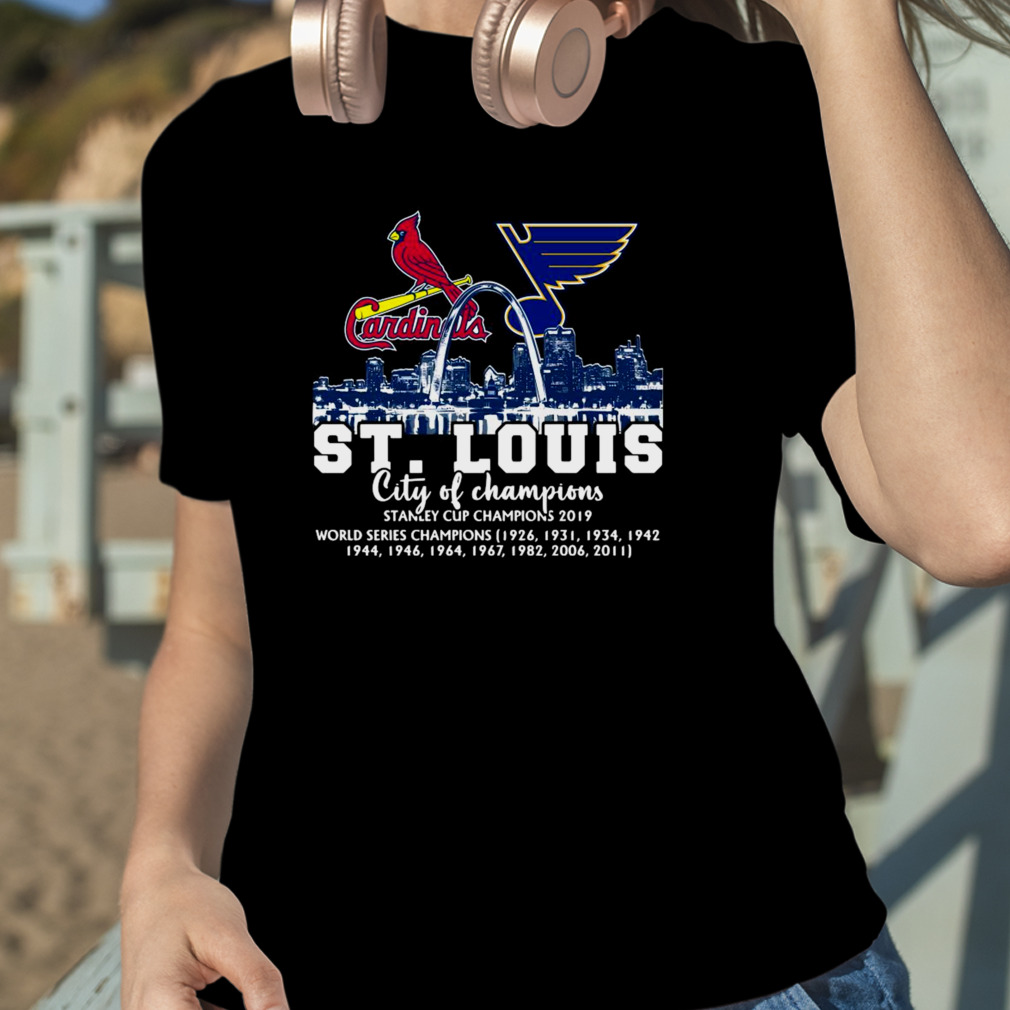 ST Louis City Of Champions Cardinals And Blues shirt, hoodie